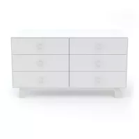 Commode Merlin Sparrow 6 tiroirs - Blanc